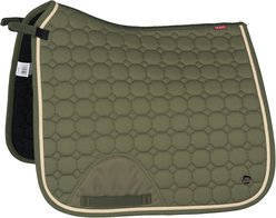 B Vertigo Zurich Dressage Horse Saddle Pad, Horse, Beetle Khaki Green