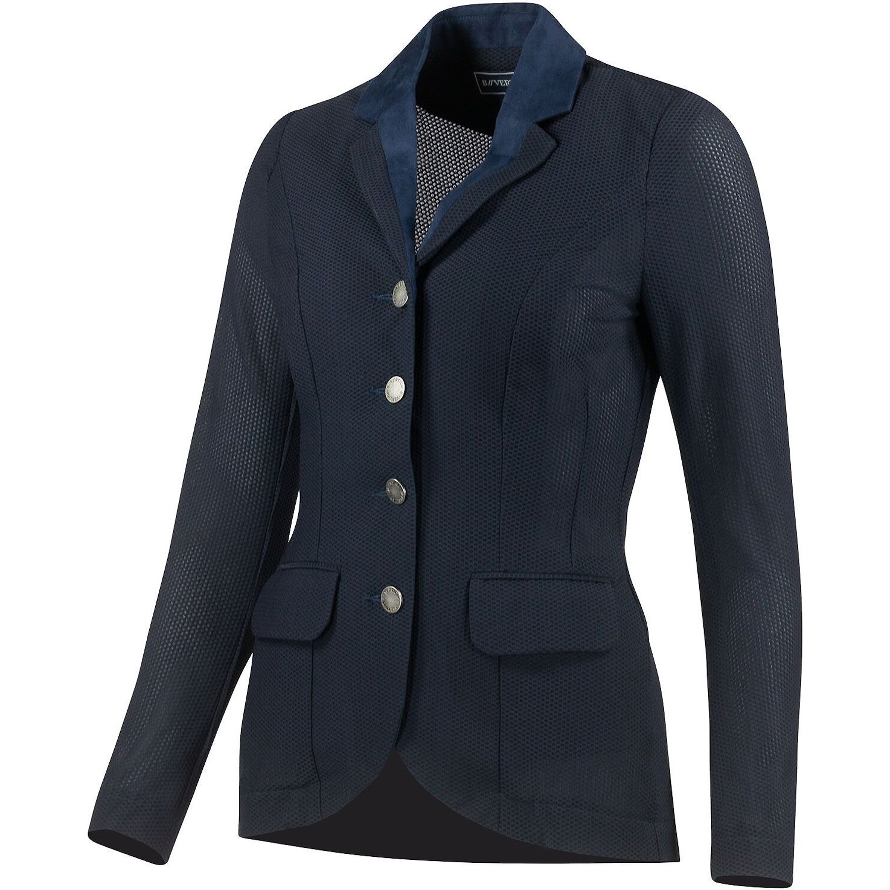 B Vertigo Gabrielle Womens Mesh Show Jacket, Navy Dark Blue, 4