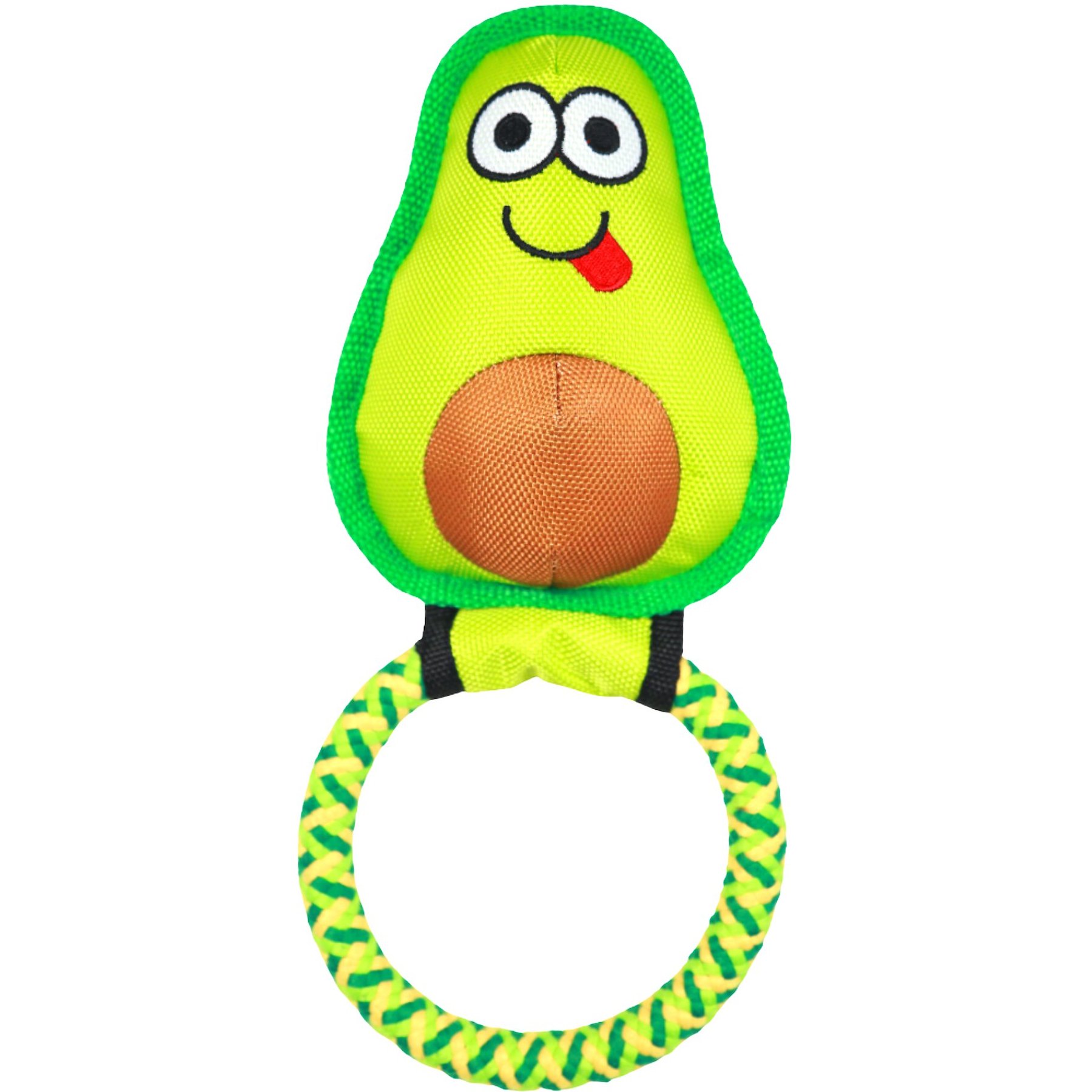 Avo Doggo Avocado Dog Tug Toy, 2 count
