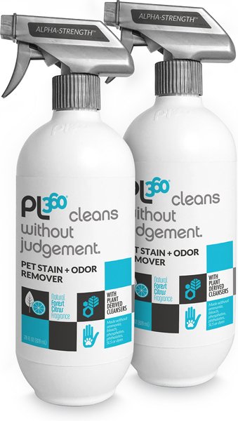 PL360 Forest Citrus Fragrance Pet Stain & Odor Remover Spray, 28-oz bottle, 2 count slide 1 of 6