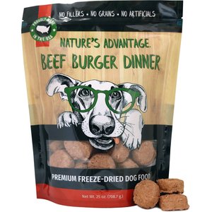 Nature's Advantage Grain-Free Beef Burger Dinner Dry Dog Food, 25-oz bag