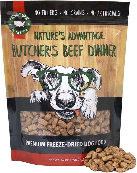 Nature's Advantage Grain-Free Butcher's Beef Dinner Dry Dog Food, 14-oz bag slide 1 of 5