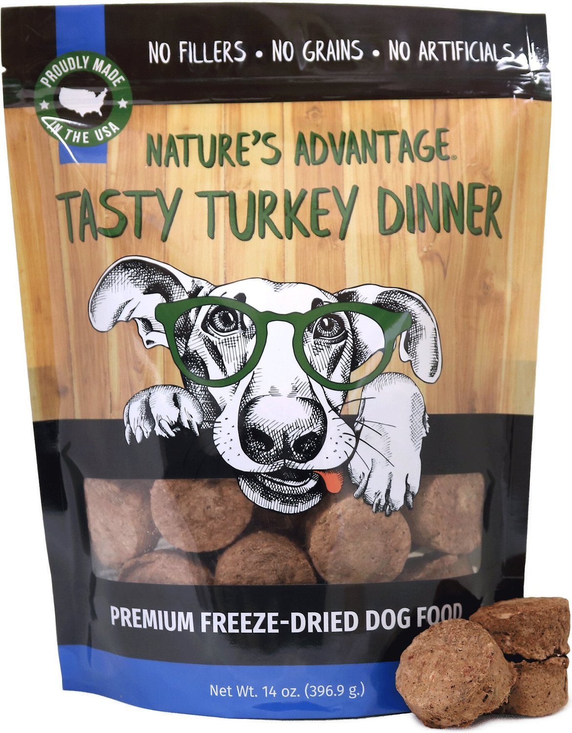 Nature’s Advantage Grain-Free Tasty Turkey Dinner Dry Dog Food, 14-oz bag