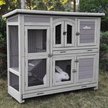 AIVITUVIN 42.1-in Two Story Indoor & Outdoor Rabbit Hutch - Chewy.com