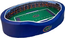 StadiumSpot SEC College Stadium Bolster Dog Bed with Removable Cover, University of Florida, Small