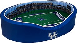 StadiumSpot SEC College Stadium Bolster Dog Bed with Removable Cover, University of Kentucky, Large