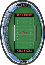 StadiumSpot Big 12 College Stadium Bolster Dog Bed with Removable Cover, Texas Tech University, Small slide 2 of 2