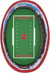 StadiumSpot College Stadium Bolster Dog Bed with Removable Cover, Nebraska, Medium slide 2 of 2