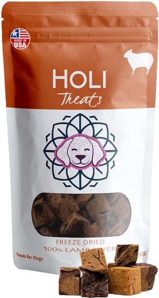 HOLI Lamb Liver Grain-Free Freeze-Dried Dog Treats, 2-oz bag slide 1 of 7