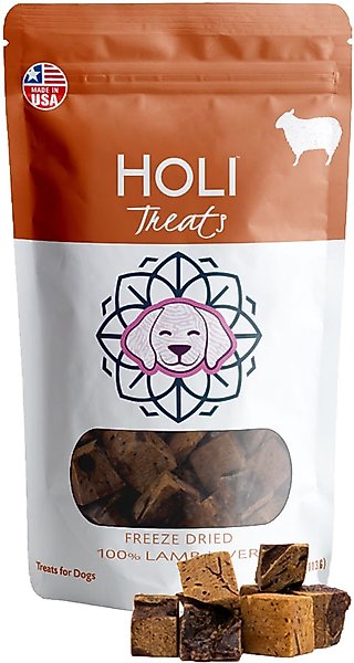 HOLI Lamb Liver Grain-Free Freeze-Dried Dog Treats, 4-oz bag slide 1 of 7
