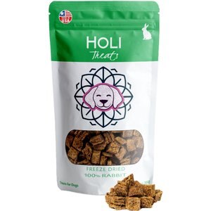 HOLI Rabbit Grain-Free Freeze-Dried Dog Treats, 3.5-oz bag