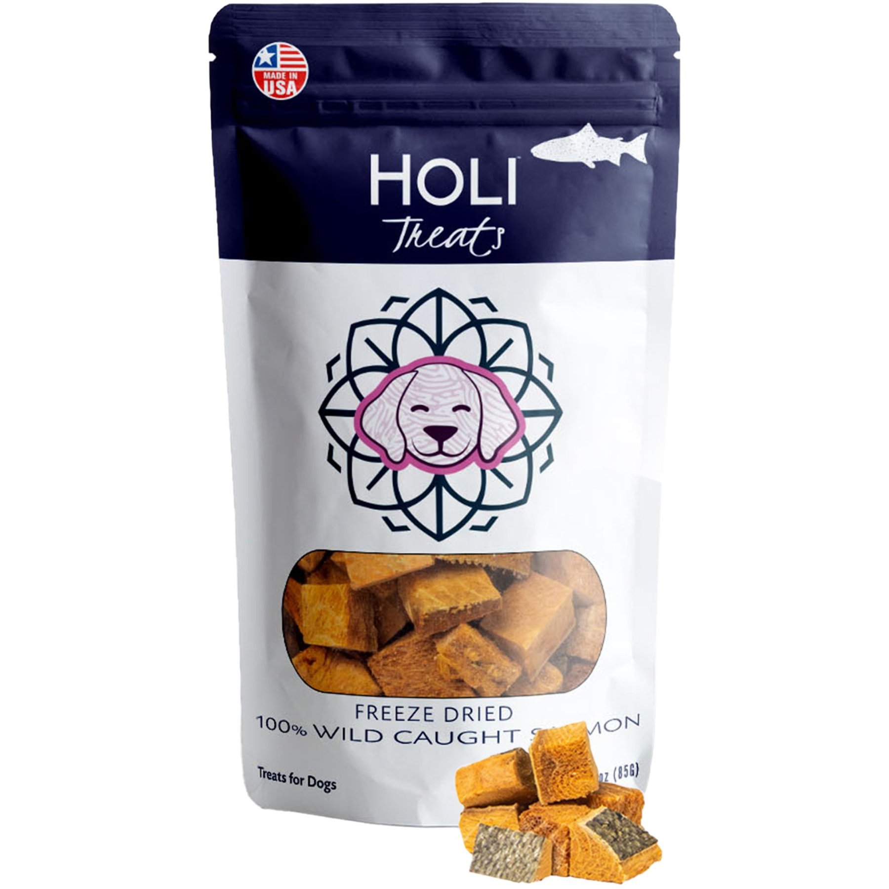 Halo Wild Caught Salmon Raw Freeze-Dried Dog Treats