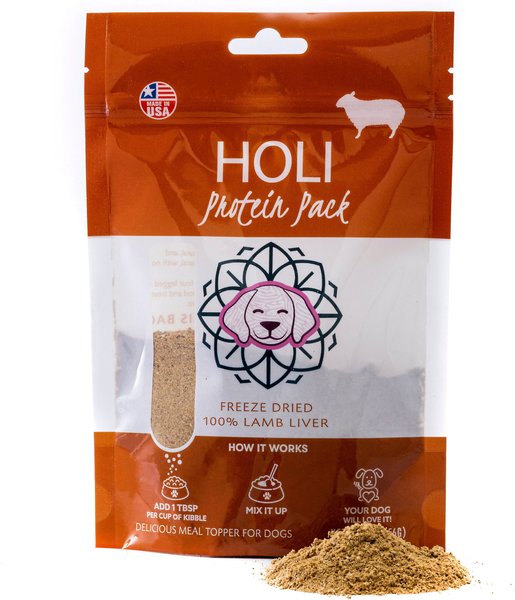 HOLI Lamb Liver Protein Pack Grain-Free Freeze-Dried Dog Food Topper, 4-oz bag slide 1 of 4