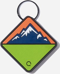 QALO Personalized Bluetooth Enabled TraQ Neon Mountain Silicone Dog ID Tag slide 2 of 4
