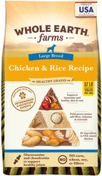 Whole Earth Farms Healthy Grains Large Breed Chicken & Rice Recipe Dry Dog Food, 37-lb bag