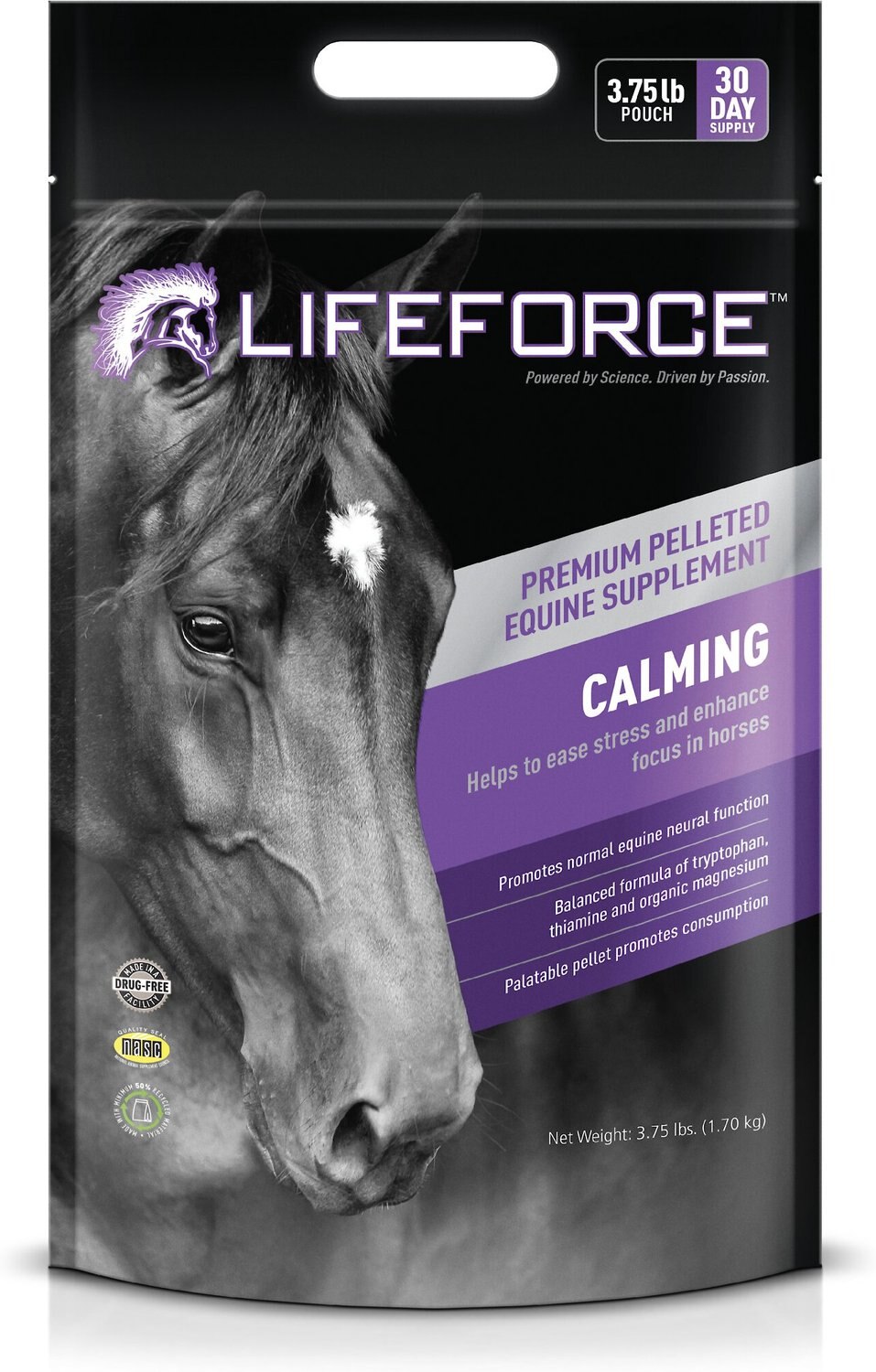 LIFEFORCE Calming Horse Supplement, 3.75lb pouch