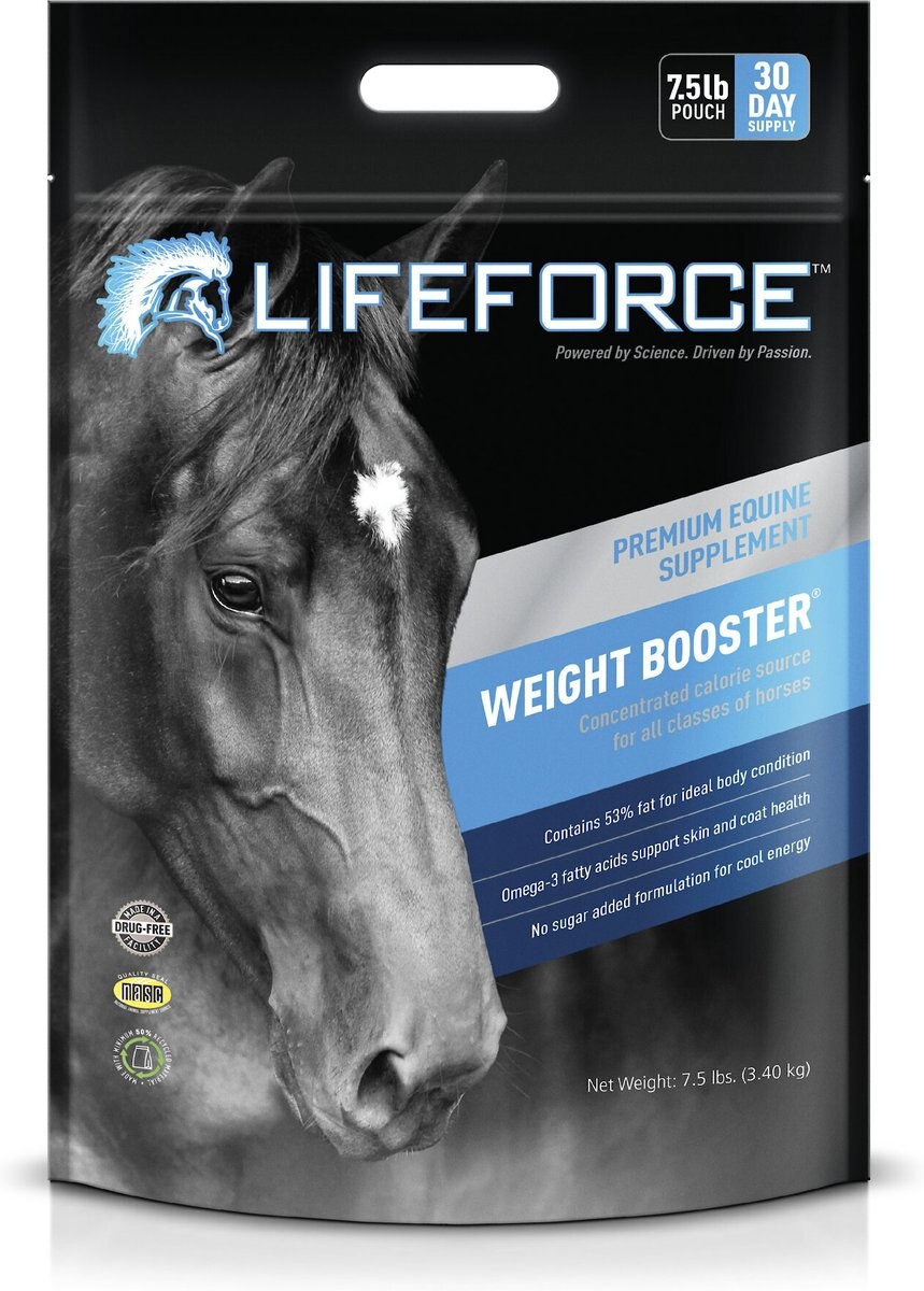 LIFEFORCE Weight Booster Horse Supplement, 7.5lb pouch