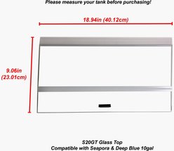 H2Pro Glass Canopy Aquarium Cover, 20-in slide 2 of 2