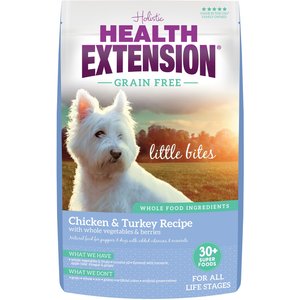 Health Extension Little Bites Grain-Free Chicken & Turkey Recipe Dry Dog Food, 3.5-lb bag