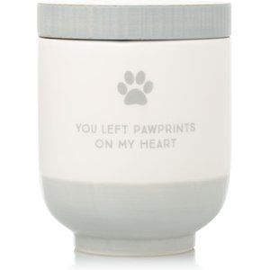 Pearhead Ceramic Pet Memory Jar, Gray