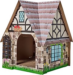Frisco Tudor House Cardboard Cat House