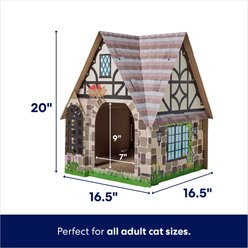 Frisco Tudor House Cardboard Cat House slide 2 of 5