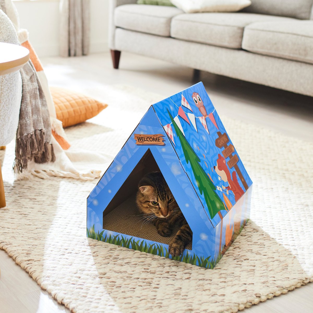 FRISCO Tent Cardboard Cat House
