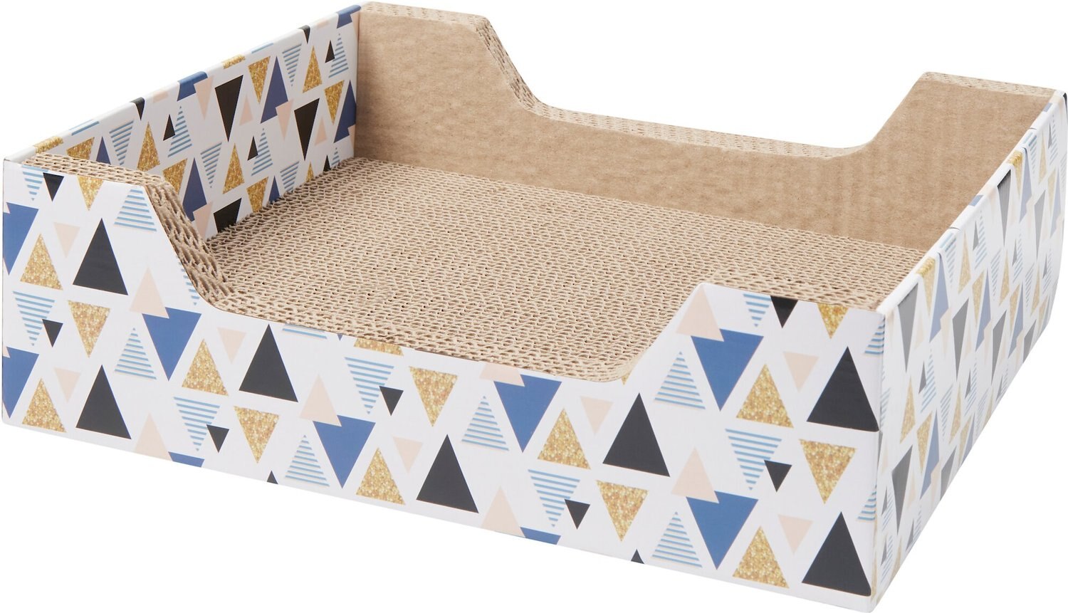 FRISCO StepIn Cat Scratcher Toy with Catnip, Mixed Triangles