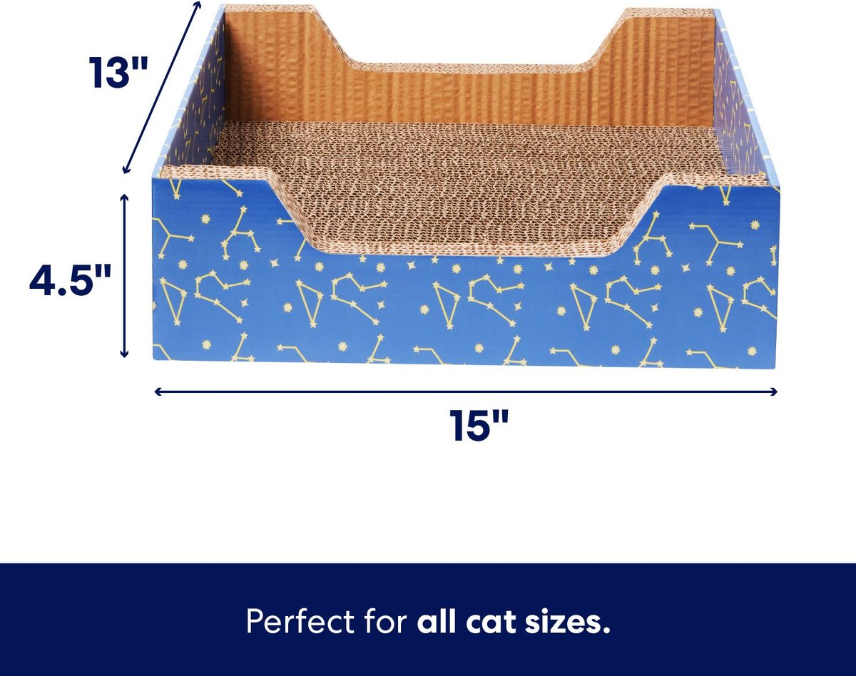 FRISCO StepIn Cat Scratcher Toy with Catnip, Galaxy