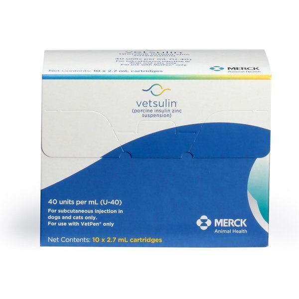 VETSULIN (porcine insulin zinc suspension) U40 Cartridge for VetPen