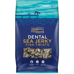 Fish4Dogs Sea Jerky Fish Twists Dog Treats, 1.1-lb bag