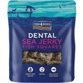 Fish4Dogs Dental Sea Jerky Fish Squares Grain-Free Dental Dog Treats, 4.06-oz bag, Count Varies