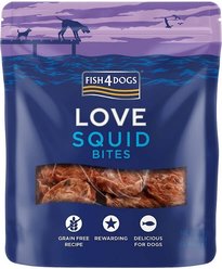 Fish4Dogs Squid Bites Dog Treats, 2.12-oz bag slide 1 of 6