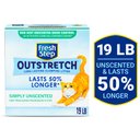 Fresh Step Outstretch Concentrated Unscented Clumping Clay Cat Litter, 19-lb box