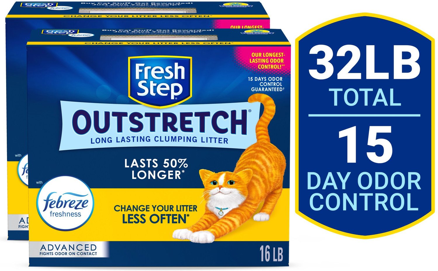 FRESH STEP Outstretch Advanced Concentrated Febreze Freshness Scented