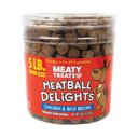 Meaty Treats Meatball Delights Smoked Chicken & Rice Recipe Soft & Chewy Dog Treats, 5-lb canister