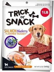 Trick or Snack Salmon & Blueberry Flavored Nugget Dog Treats, 1-lb bag
