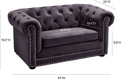 TOV Husky Sofa Dog Bed, Grey slide 2 of 6