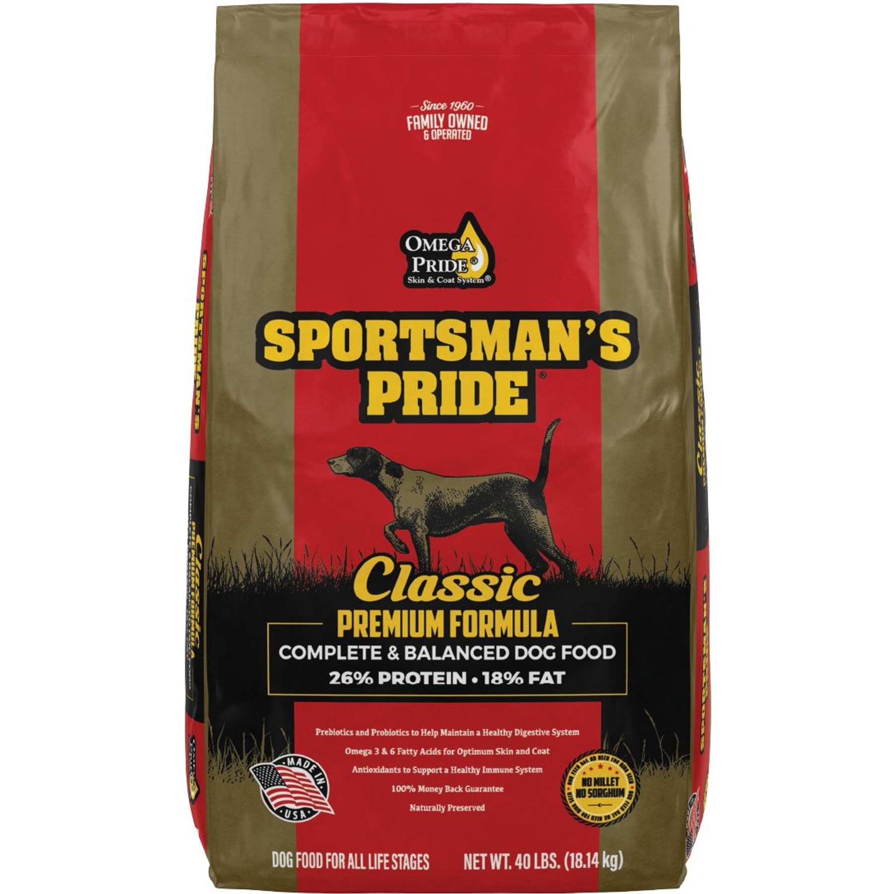 SPORTSMAN S PRIDE Premium 26 18 Formula Adult Dog Food 40