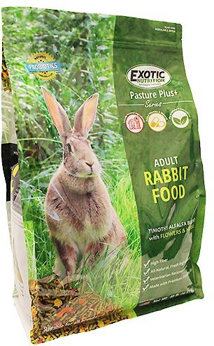 Exotic Nutrition Pasture Plus+ Adult Rabbit Food, 5-lb bag slide 1 of 3