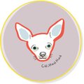 Pet Shop by Fringe Studio BFF Chihuahua Ceramic Coaster
