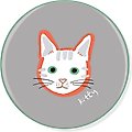 Pet Shop by Fringe Studio BFF Kitty Ceramic Coaster