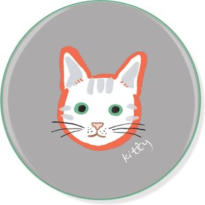 Pet Shop by Fringe Studio BFF Kitty Ceramic Coaster