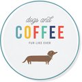 Pet Shop by Fringe Studio Dogs & Coffee Ceramic Coaster