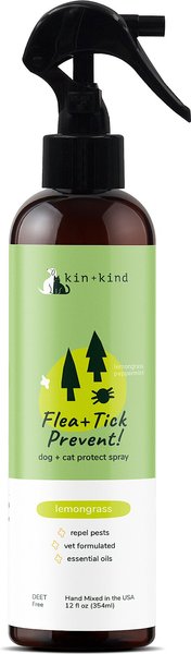 kind+kind Flea|Tick Protect Lemongrass Dog & Cat Spray, 12-oz bottle slide 1 of 3