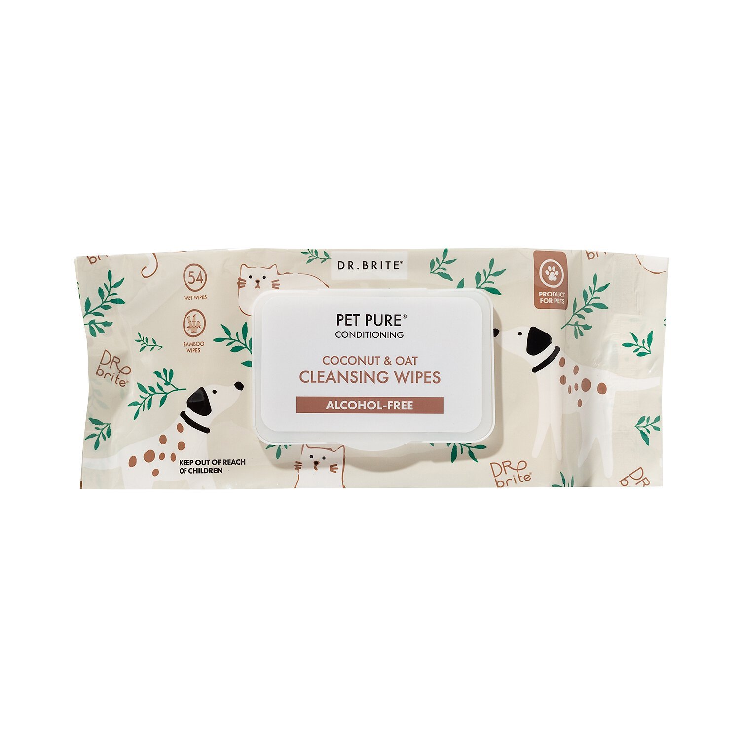 Pure and Natural Pet Dog Grooming & Cleansing Wipes, Lavender & Rosemary, 100 count