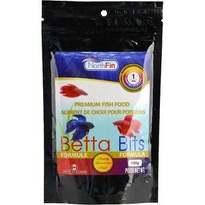 NorthFin Betta Bits 1 mm Pellets Fish Food, 100-g bag