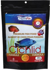 NorthFin Cichlid Formula 1 mm Sinking Pellets Fish Food, 250-g bag