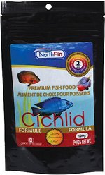 NorthFin Cichlid Formula 2 mm Sinking Pellets Fish Food, 100-g bag