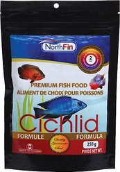 NorthFin Cichlid Formula 2 mm Sinking Pellets Fish Food, 250-g bag